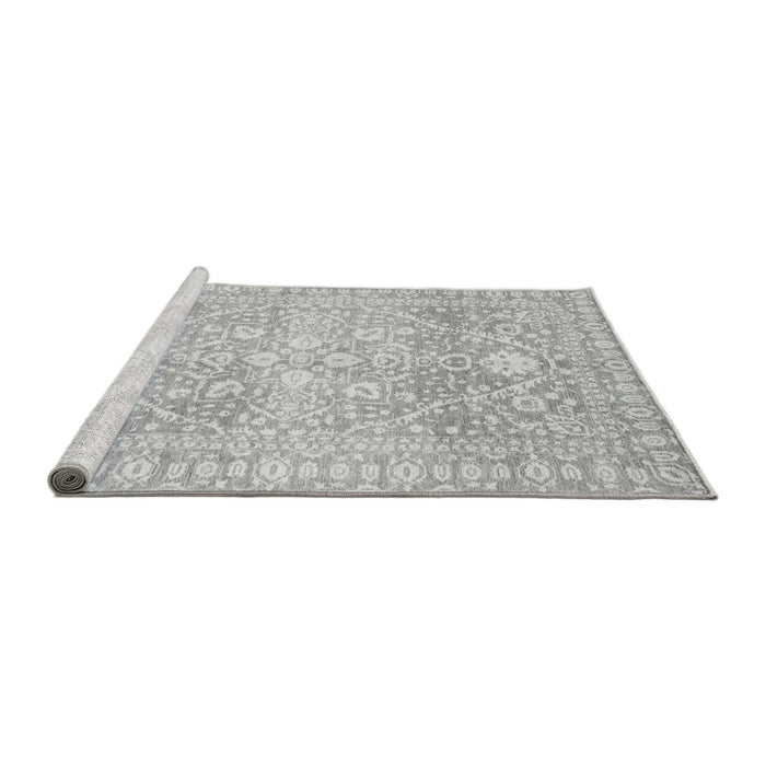 Sideview of Machine Washable Oriental Gray Traditional Rug, wshabs2697gry
