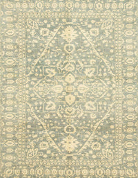 Machine Washable Abstract Olive Green Rug, wshabs2697