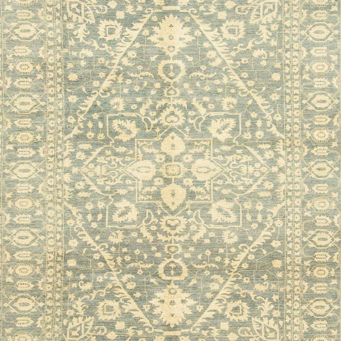 Machine Washable Abstract Olive Green Rug, wshabs2697