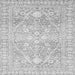 Square Oriental Gray Traditional Rug, abs2697gry