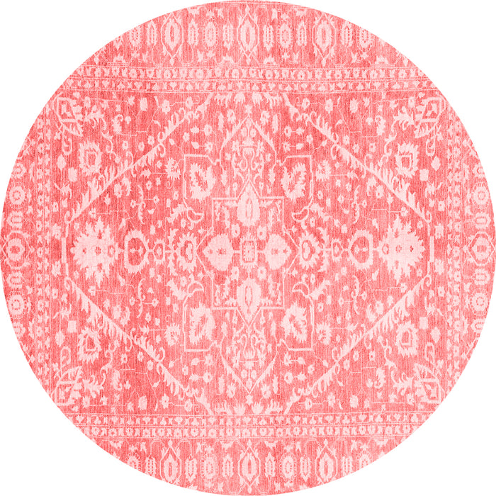 Machine Washable Oriental Red Traditional Rug, wshabs2697red