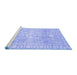 Sideview of Machine Washable Oriental Blue Traditional Rug, wshabs2697blu