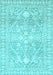 Machine Washable Oriental Light Blue Traditional Rug, wshabs2697lblu