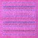 Square Abstract Purple Modern Rug, abs2698pur