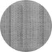 Round Abstract Gray Modern Rug, abs2698gry