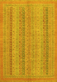 Abstract Yellow Modern Rug, abs2698yw