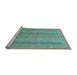 Sideview of Machine Washable Abstract Light Blue Modern Rug, wshabs2698lblu