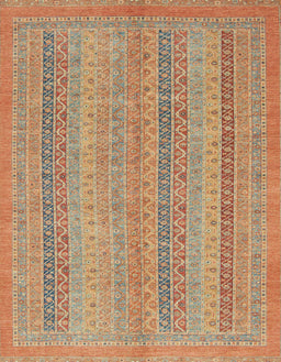 Abstract Chocolate Brown Modern Rug, abs2698