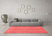 Modern Red Washable Rugs