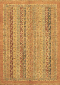 Abstract Brown Modern Rug, abs2698brn