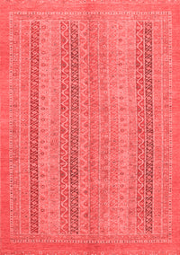 Abstract Red Modern Rug, abs2698red