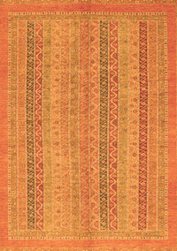 Abstract Orange Modern Rug, abs2698org