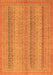 Abstract Orange Modern Rug, abs2698org