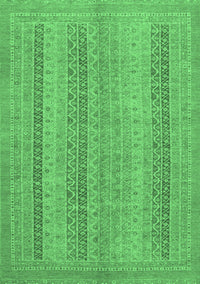 Abstract Emerald Green Modern Rug, abs2698emgrn