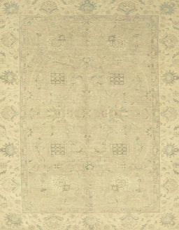 Abstract Mustard Yellow Oriental Rug, abs2699