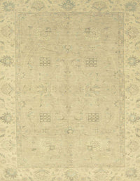 Machine Washable Abstract Mustard Yellow Rug, wshabs2699