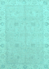 Oriental Light Blue Traditional Rug, abs2699lblu