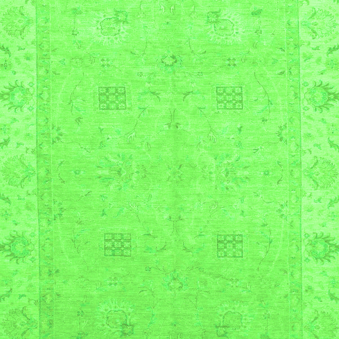 Machine Washable Oriental Green Traditional Area Rugs, wshabs2699grn