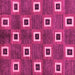 Square Machine Washable Oriental Pink Modern Rug, wshabs269pnk