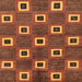 Square Abstract Red Oriental Rug, abs269