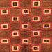 Square Oriental Orange Modern Rug, abs269org