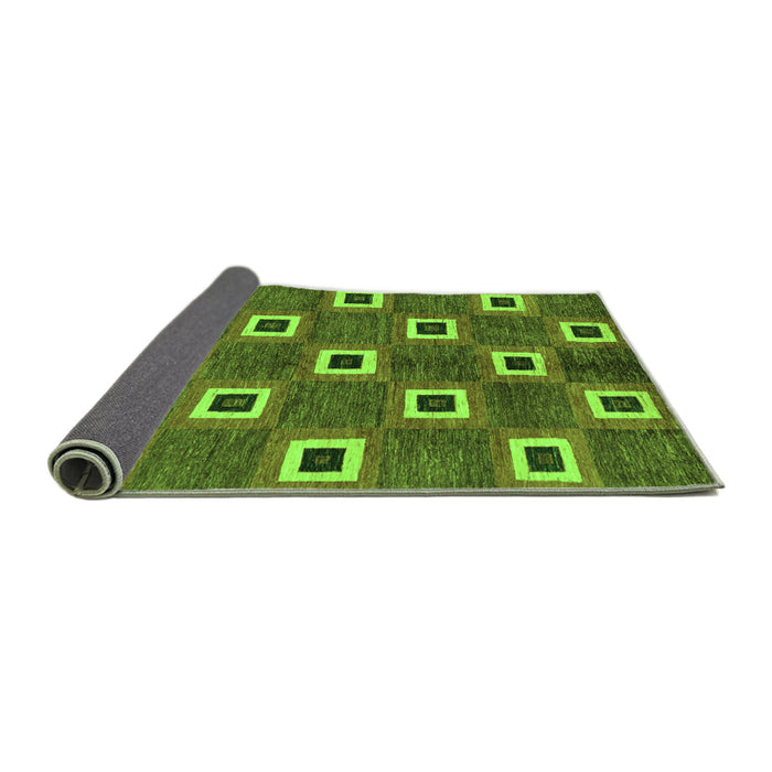 Sideview of Oriental Green Modern Rug, abs269grn