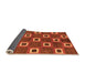 Sideview of Oriental Orange Modern Rug, abs269org