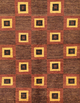 Abstract Red Oriental Rug, abs269