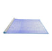 Sideview of Machine Washable Oriental Blue Traditional Rug, wshabs26blu