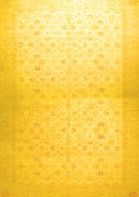 Oriental Yellow Traditional Rug, abs26yw