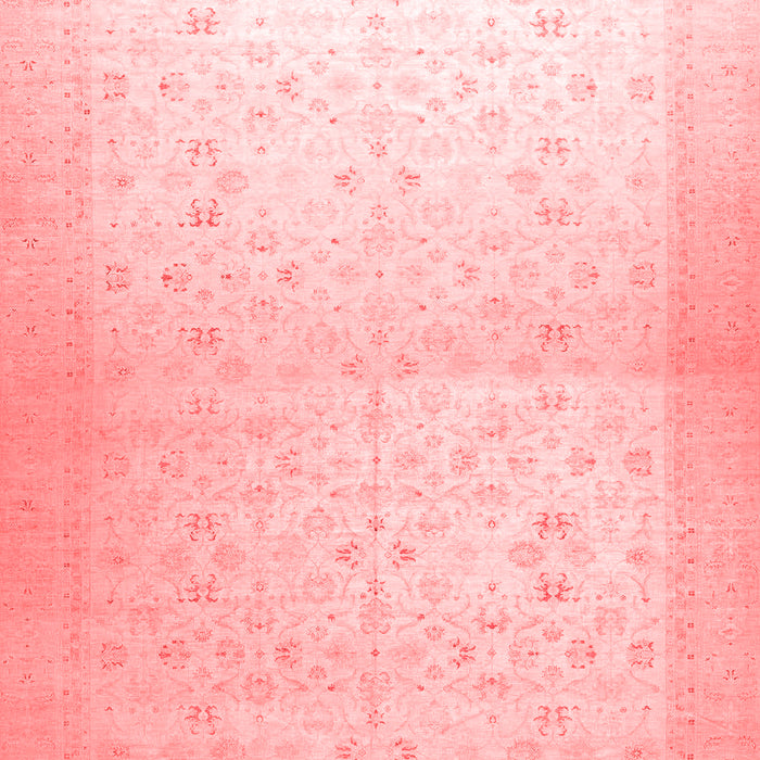 Machine Washable Oriental Red Traditional Rug, wshabs26red