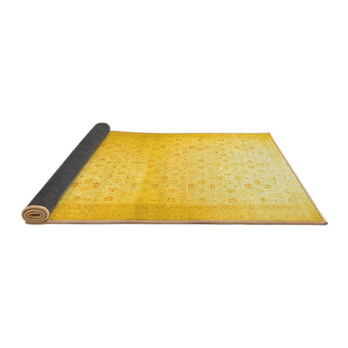 Sideview of Oriental Yellow Traditional Rug, abs26yw