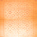 Square Oriental Orange Traditional Rug, abs26org