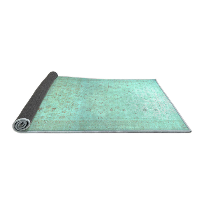 Sideview of Oriental Light Blue Traditional Rug, abs26lblu