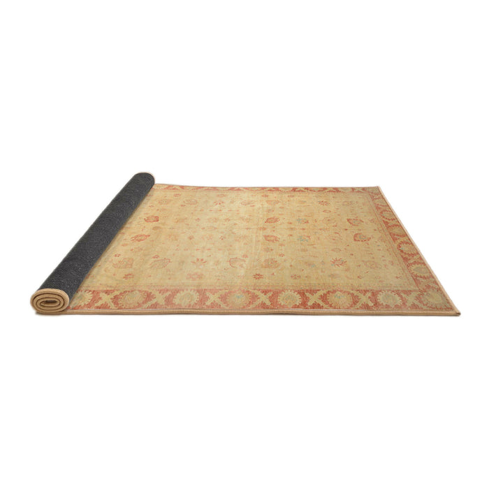 Sideview of Abstract Orange Oriental Rug, abs27