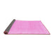 Sideview of Oriental Pink Traditional Rug, abs2700pnk