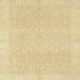 Square Abstract Chrome Gold Yellow Oriental Rug, abs2700