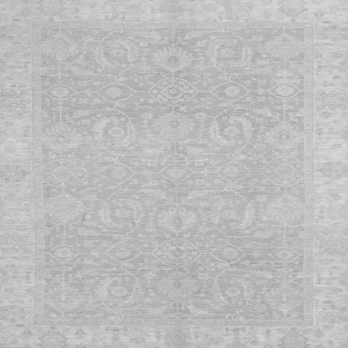 Square Oriental Gray Traditional Rug, abs2700gry
