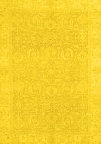 Oriental Yellow Traditional Rug, abs2700yw