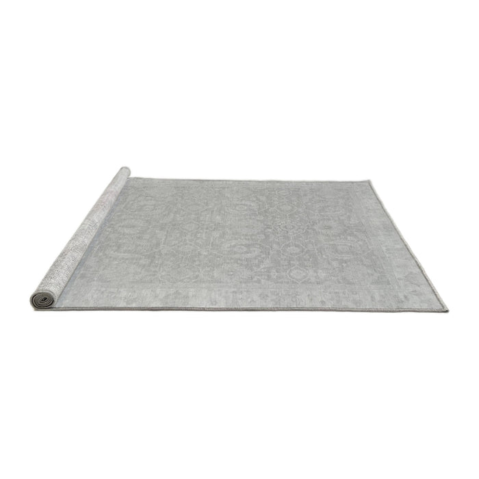 Sideview of Machine Washable Oriental Gray Traditional Rug, wshabs2700gry