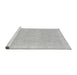 Sideview of Machine Washable Oriental Gray Traditional Rug, wshabs2700gry