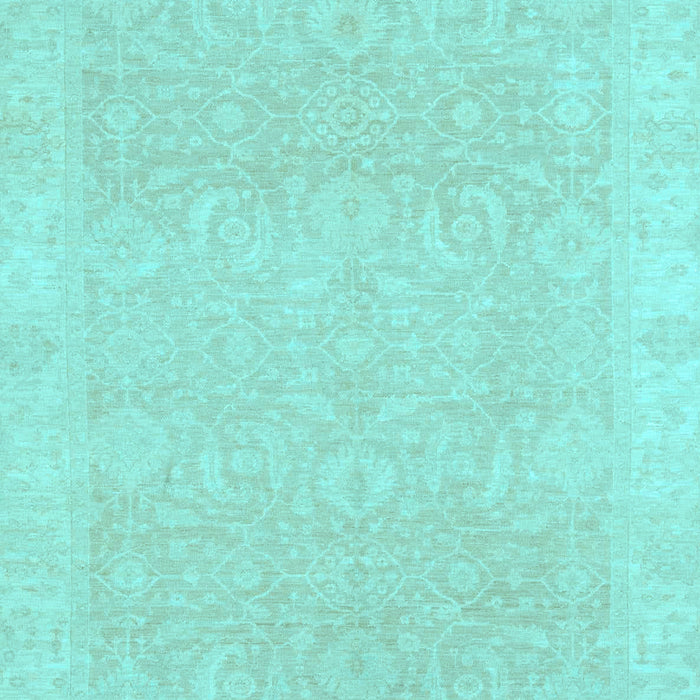 Machine Washable Oriental Light Blue Traditional Rug, wshabs2700lblu