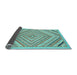 Sideview of Abstract Light Blue Modern Rug, abs2701lblu