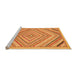 Sideview of Machine Washable Abstract Orange Modern Area Rugs, wshabs2701org