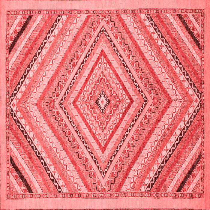 Machine Washable Abstract Red Modern Rug, wshabs2701red