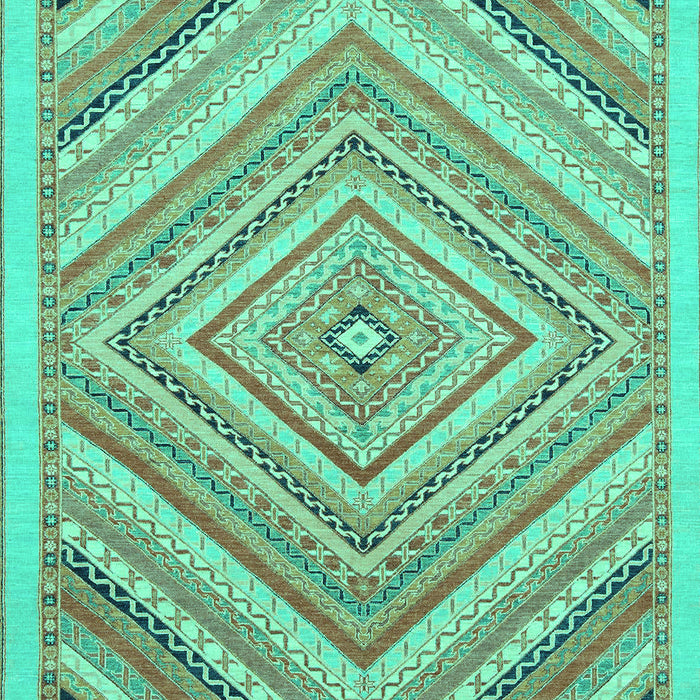 Abstract Turquoise Modern Rug, abs2701turq