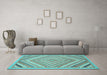 Machine Washable Abstract Light Blue Modern Rug in a Living Room, wshabs2701lblu