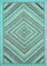 Machine Washable Abstract Light Blue Modern Rug, wshabs2701lblu