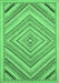 Abstract Emerald Green Modern Rug, abs2701emgrn