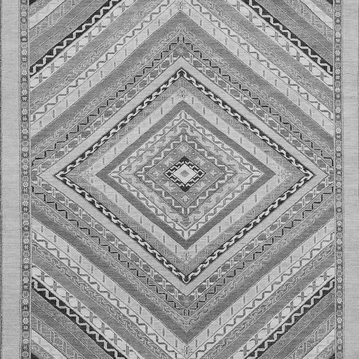 Machine Washable Abstract Gray Modern Rug, wshabs2701gry